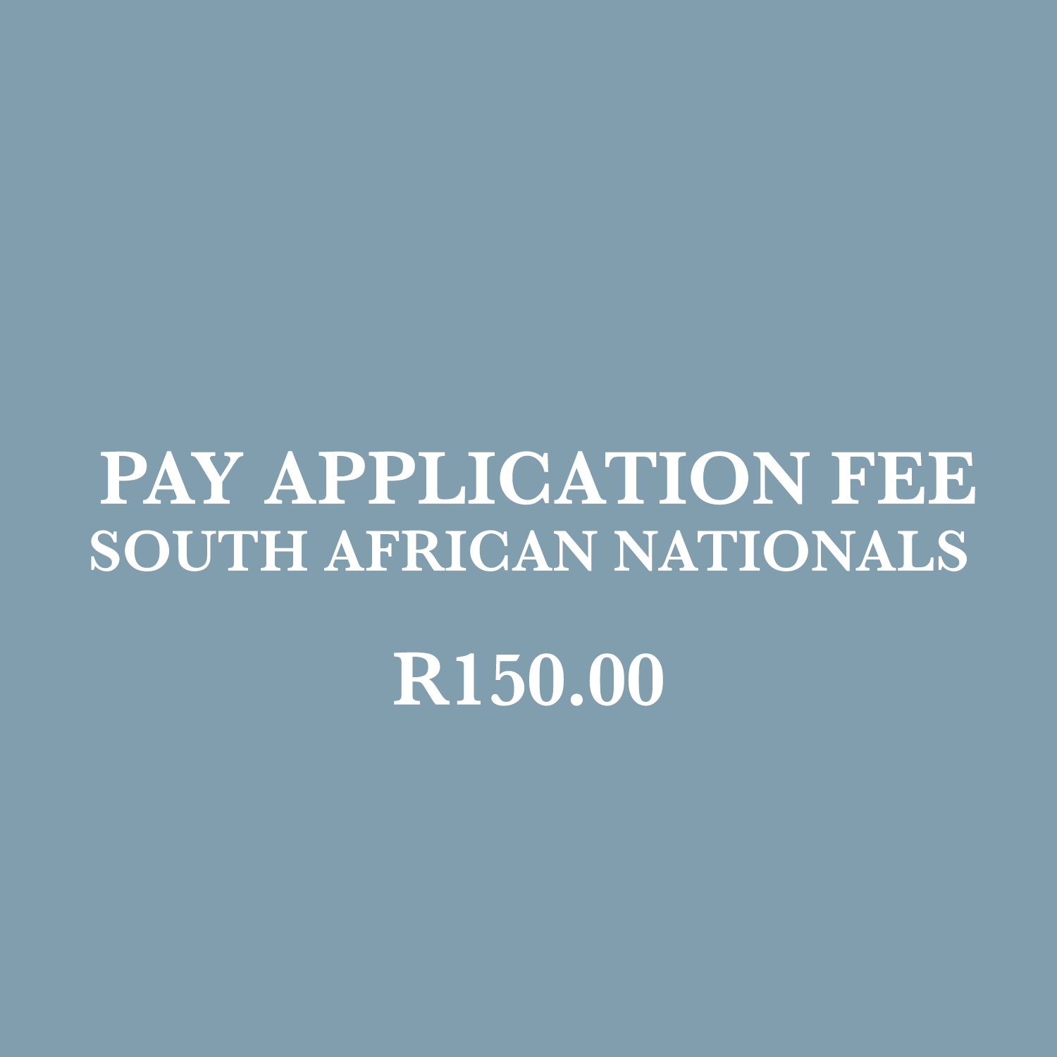 SACT Application Fees South African Nationals SA College for Tourism